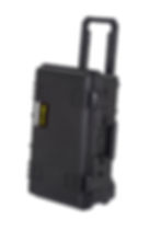 Black hard case with wheels and foam