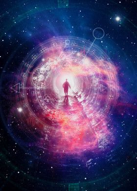 'Beyond Time And Space' Metal Poster Pri