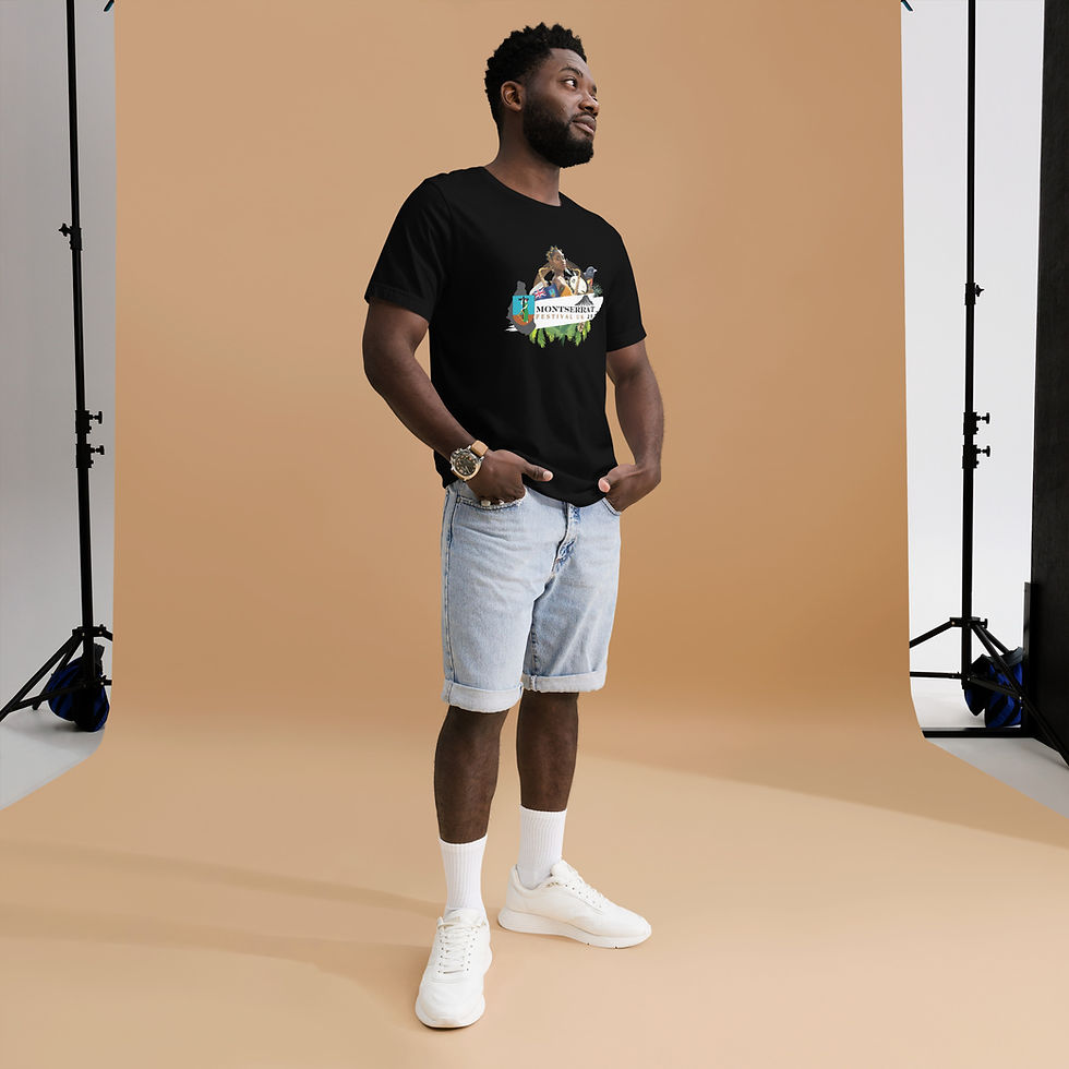 Thumbnail: Men official Montserrat festival uk t shirt