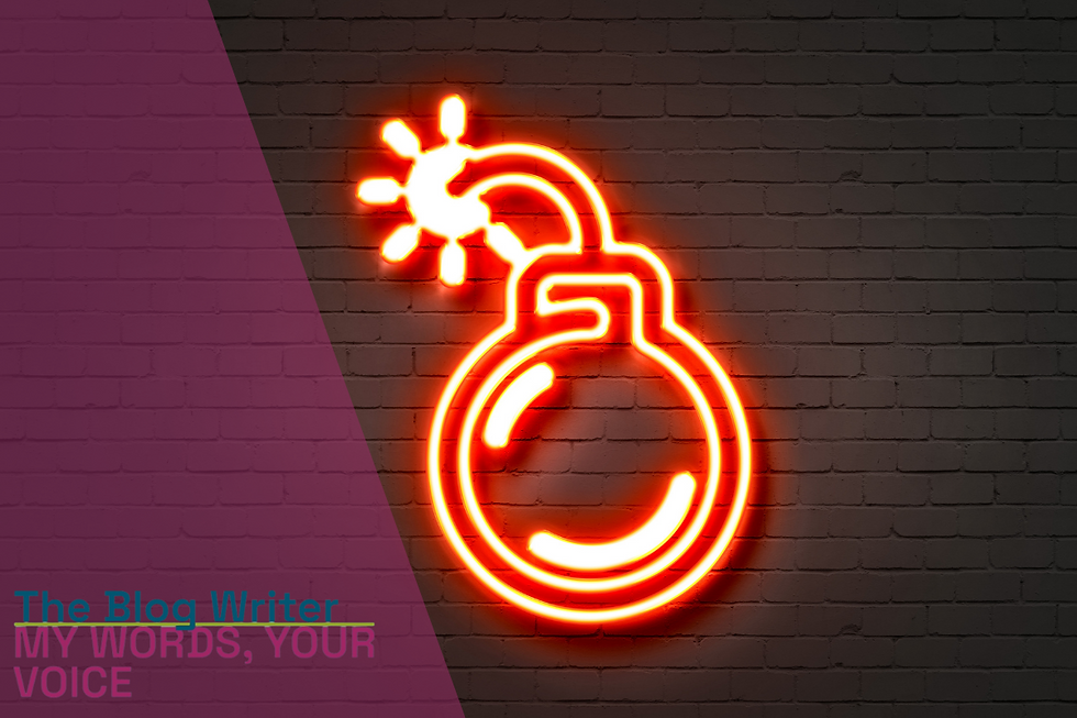 A neon bomb signifying killer content will outperform over filler content