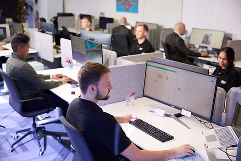 Rise Accountants in their Brisbane office, working on cloud accounting, MYOB and Xero bookkeeping