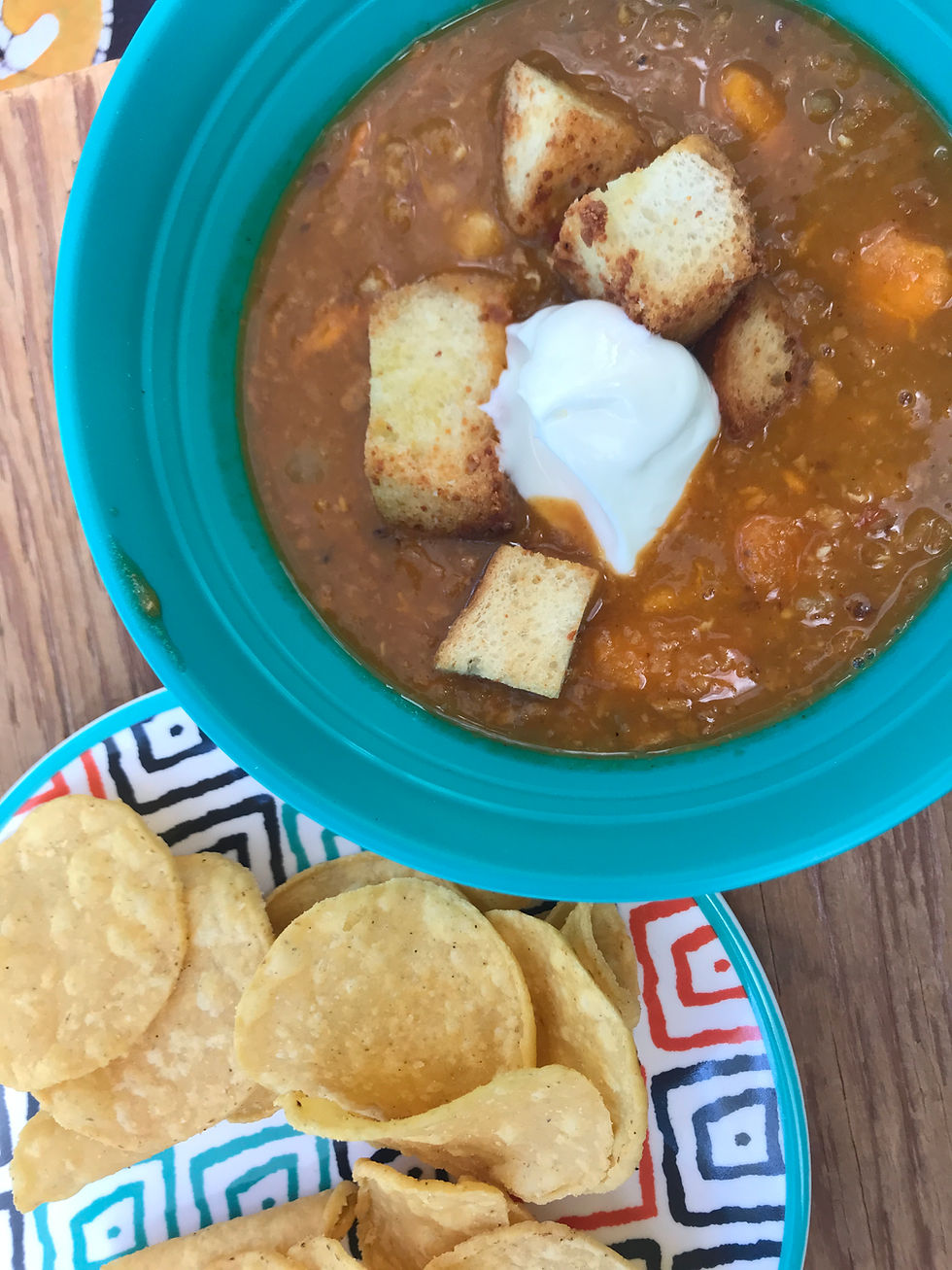 Yam & Lentil Soup