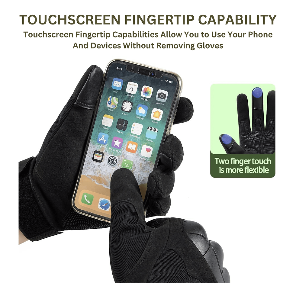 Thumbnail: Tactical Military Airsoft Gloves for Outdoor Sports, Paintball, and Motorcycling