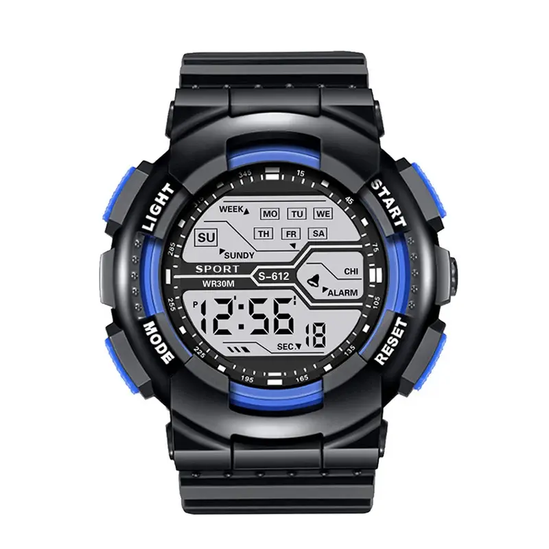 Thumbnail: Outdoor Sport Men Watch Multifunction Large Screen LED Electronic Waterproof