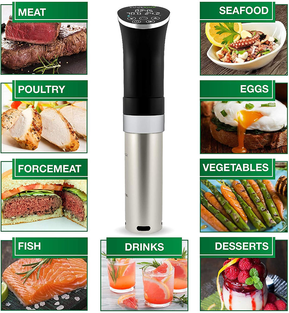 Healthy Life Selections Shows What Foods You can cook using the Sous Vide Cooker
