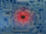A circuit board with a heart symbolizing the union of the heart and brain to achieve coherence a state to change limiting beliefs 