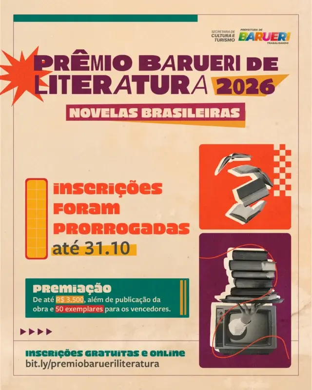 Concursos Literários — Prêmio Barueri de Literatura 2026