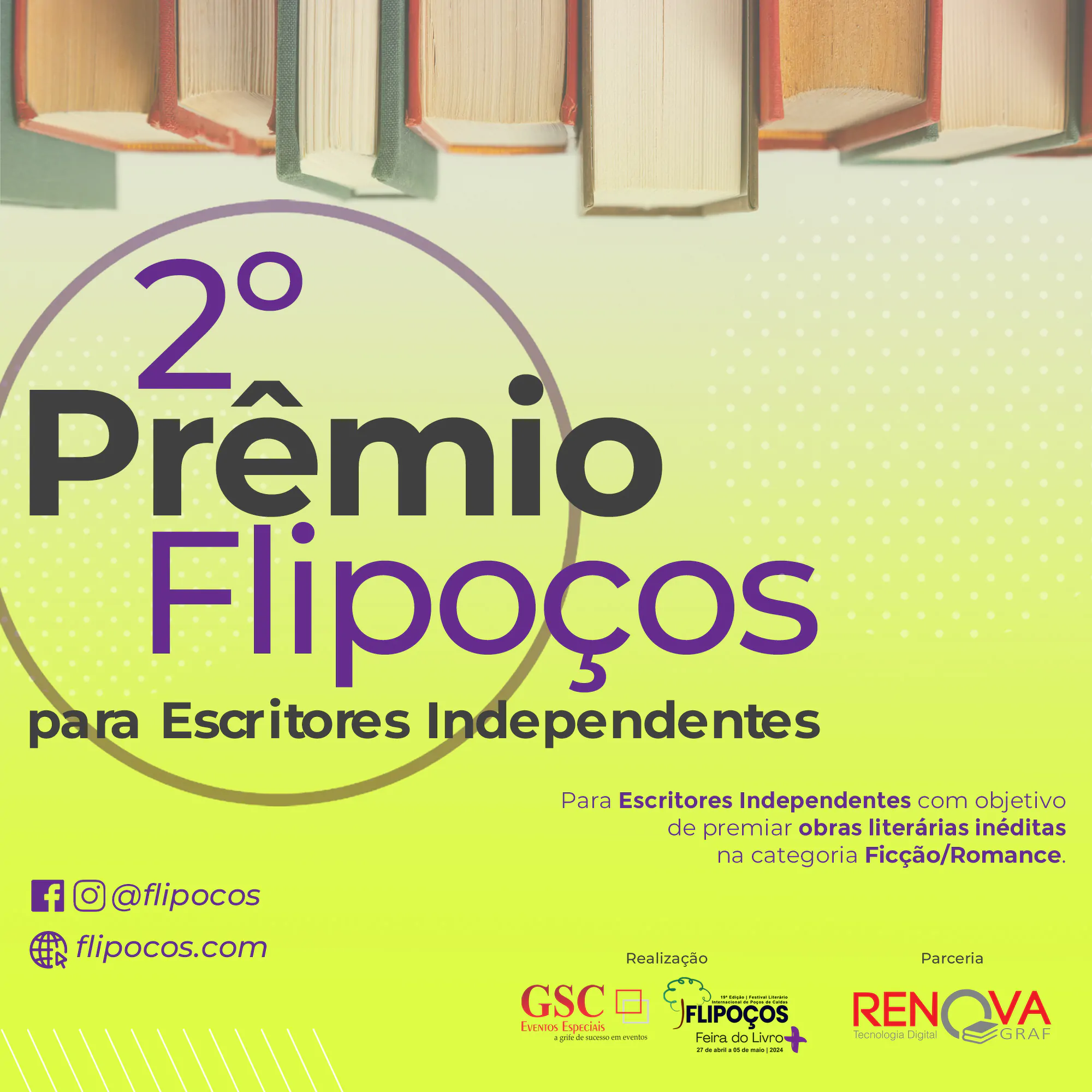 Concursos Literários - Prêmio Flipoços Para Escritores Independentes