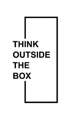 Think Outside The Box Poster – Motivational Wall Art Printable