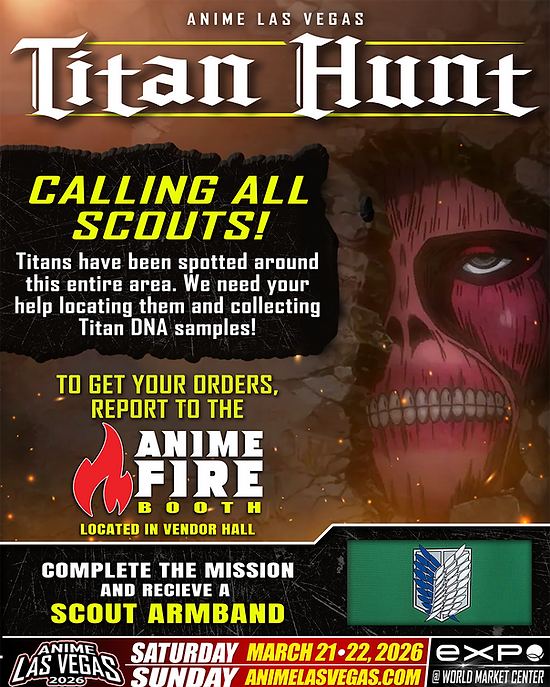 Titan Hunt Anime Las Vegas