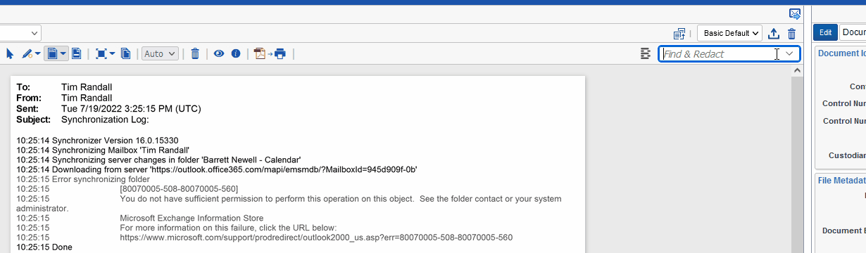 Blackout 4.7 Find & Redact searching for PII