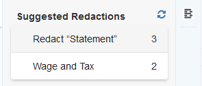 Suggested Redaction Screenshot