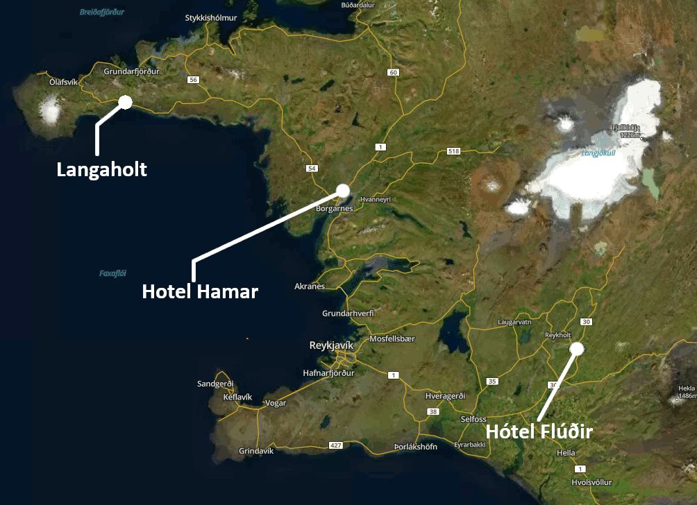 Icelandic 4x4 Adventure map