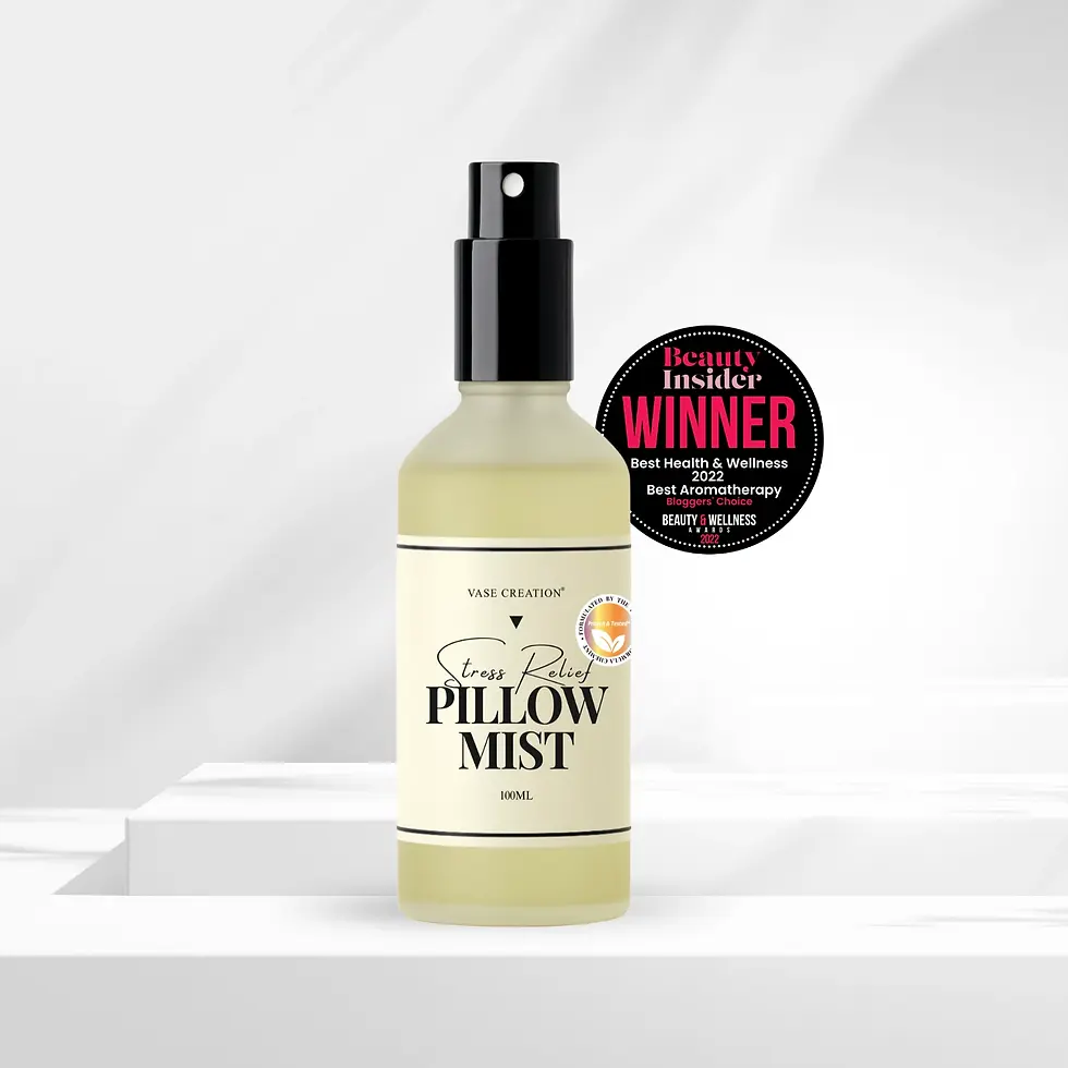 Vase Creation Organic Stress Relief Pillow Mist 100ml – calming aromatherapy mist