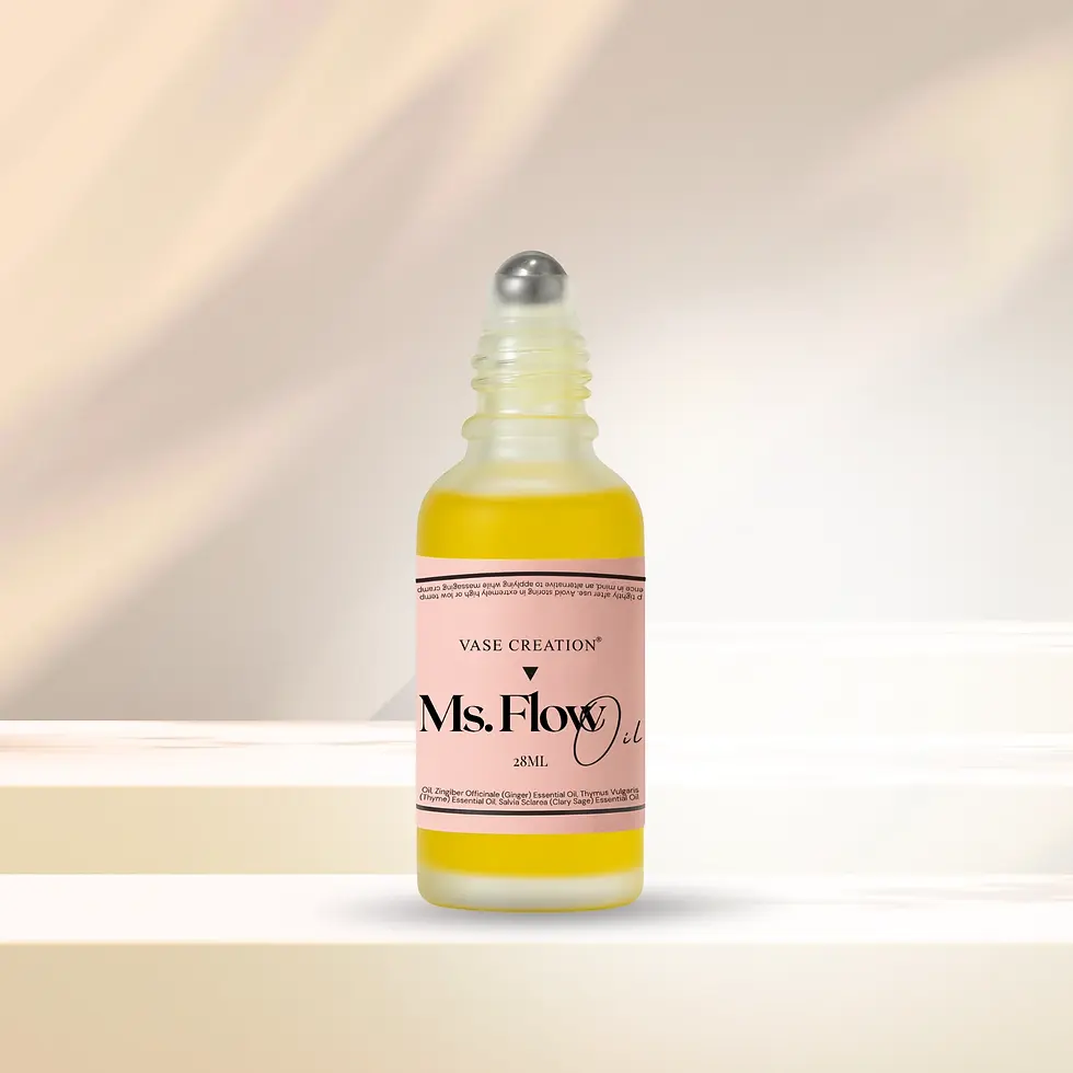Vase Creation Organic Ms Flow Menstrual Oil 28ml – soothing menstrual relief oil