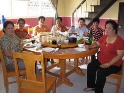Having lunch at Hilda's Place