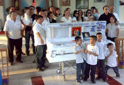 A funeral service