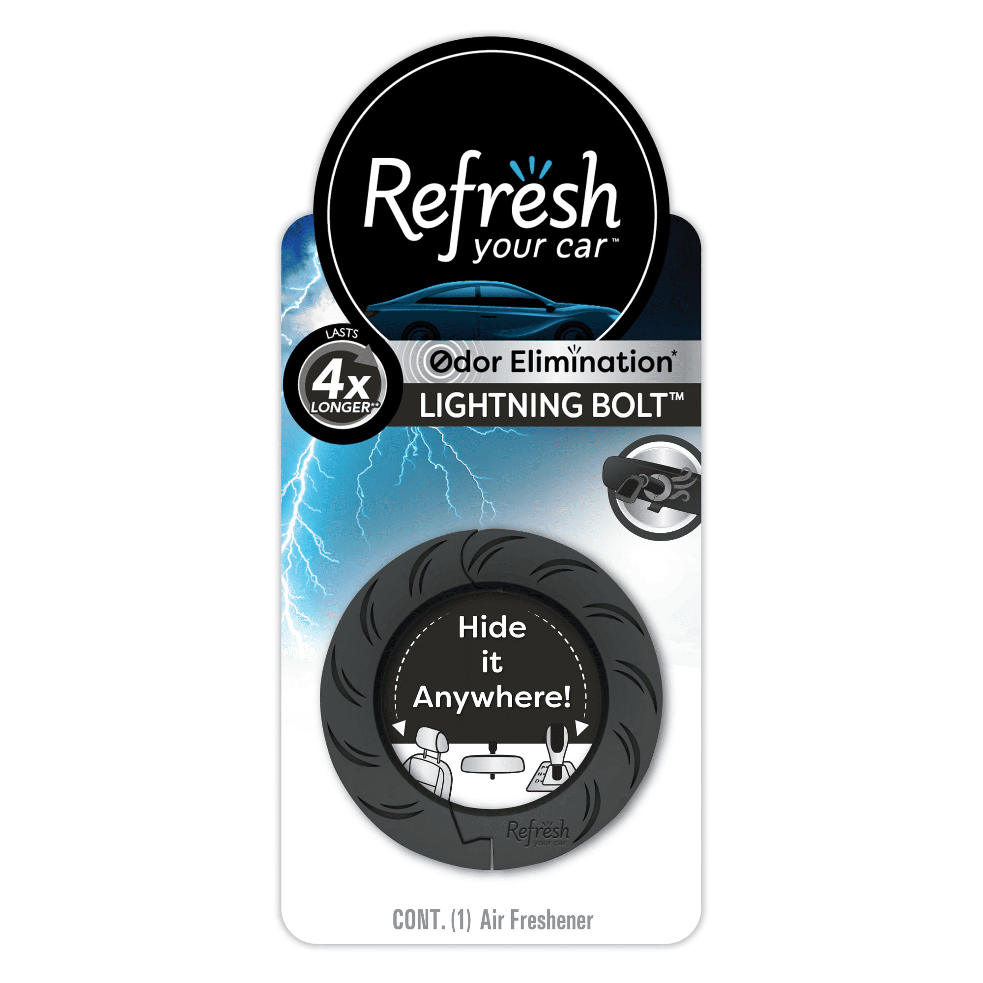 Refresh Your Car Lightning Bolt Ring Hanging Car Air Freshener