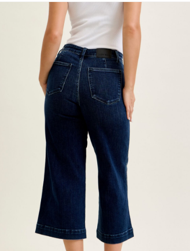 Judy Blue High Waisted Ankle Wide Trouser