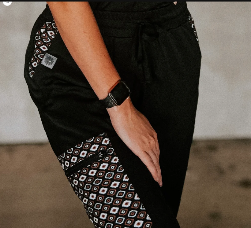 Black Aztec Pants