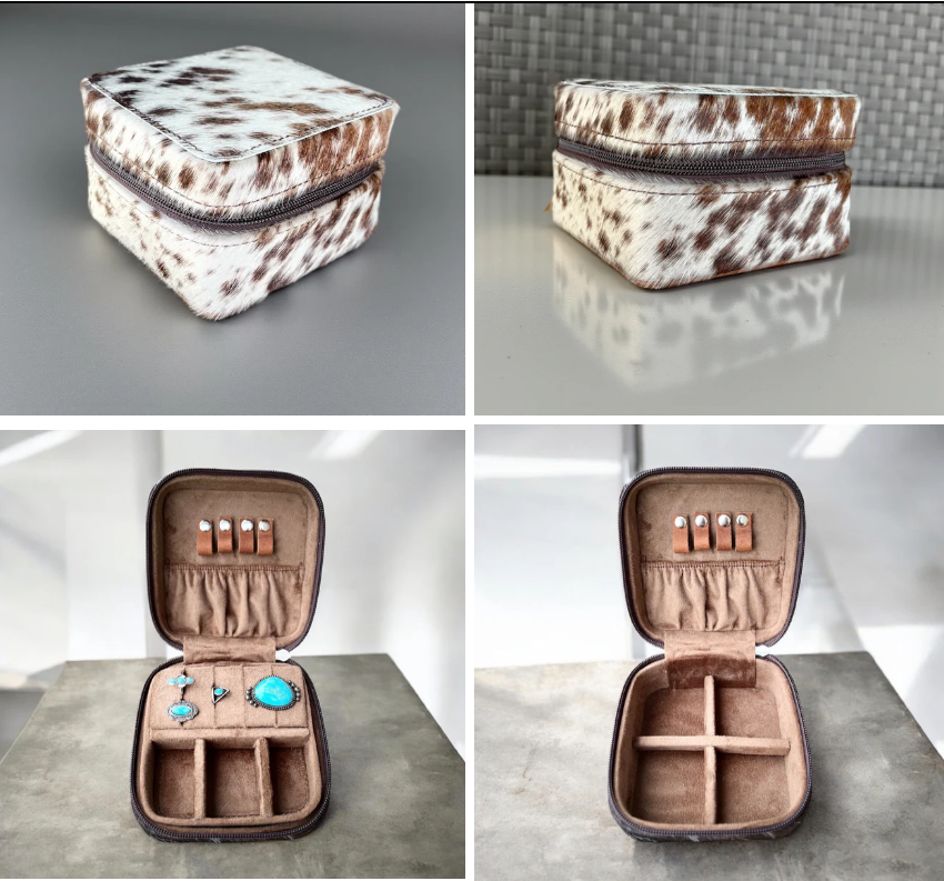 Cowhide Jewelry Box