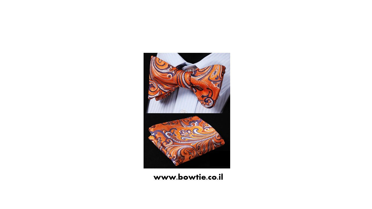 סט עניבת פפיון קשירה ומטפחת כיס