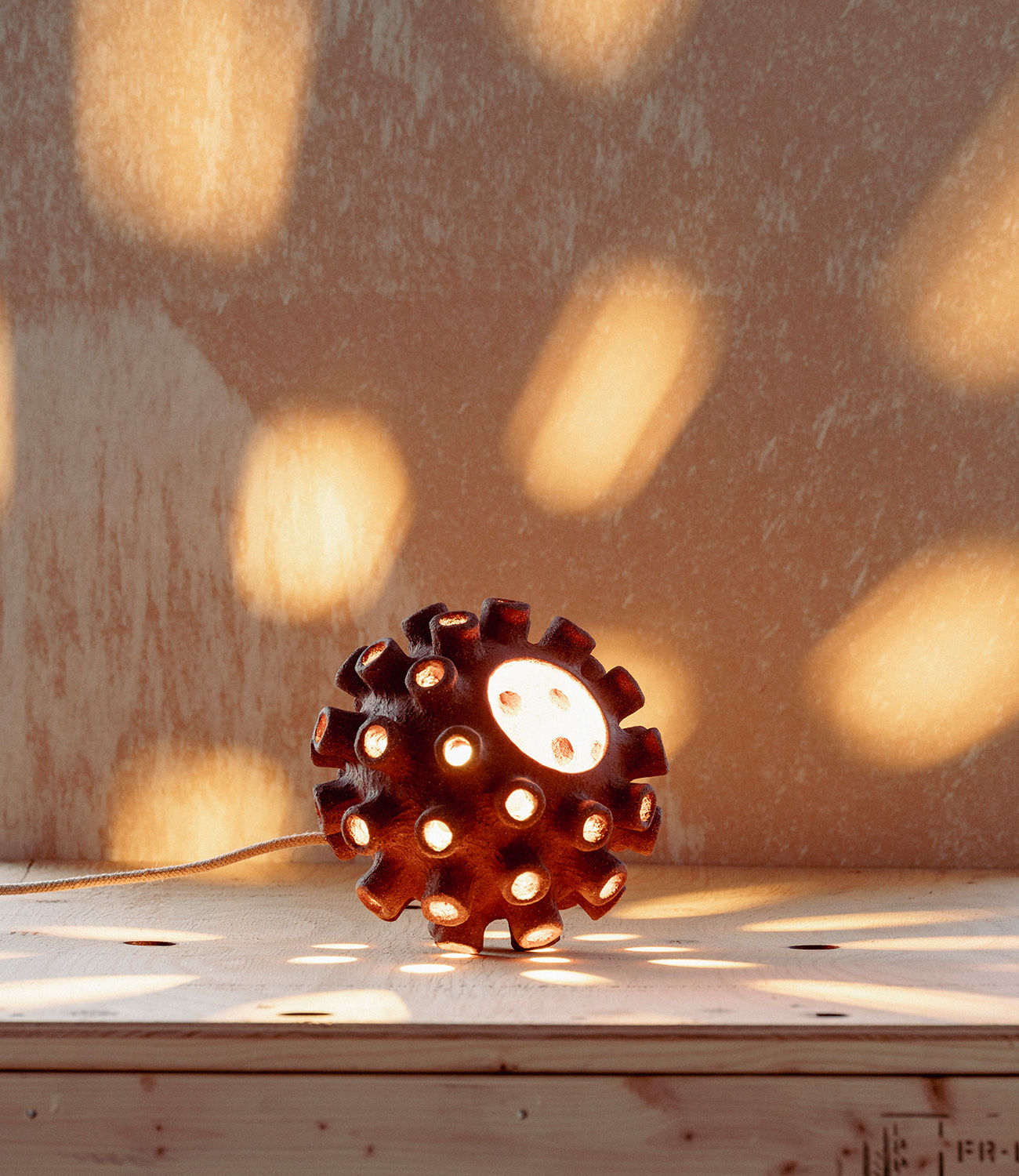 Petite lampe Octopus rouge
