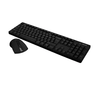 TECLADO E MOUSE SEM FIO PRETO PHILLIPS