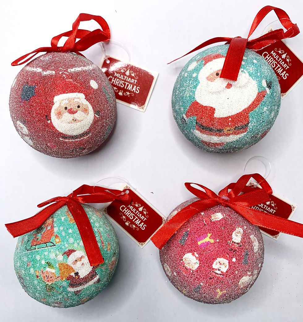 BOLA DECORATIVA PARA ÁRVORE DE NATAL 8 CM - NBOL08V17