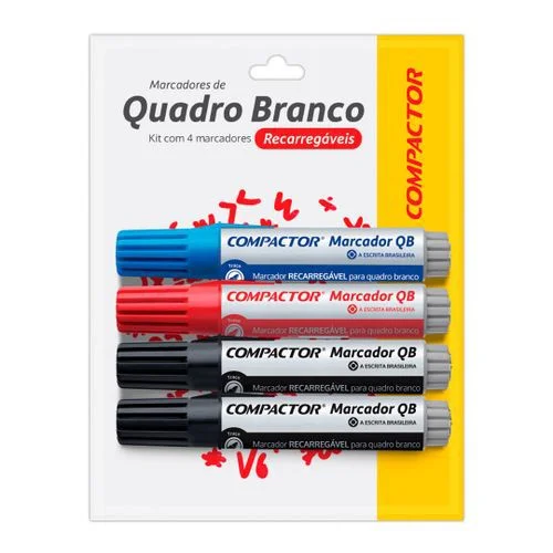 MARCADOR QUADRO BRANCO SORTIDO COMPACTOR