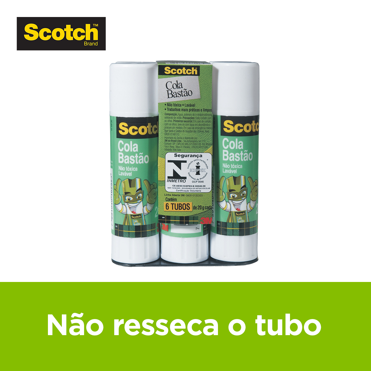 COLA BASTÃO 3M SCOTH (TAMANHOS VARIADOS)