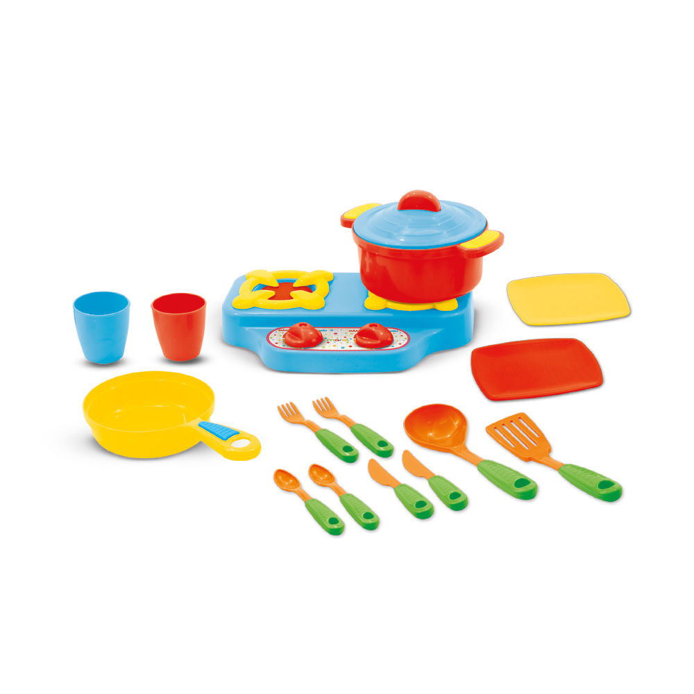 KIT COZINHA COLORIDA MARAL COM 16 PEÇAS