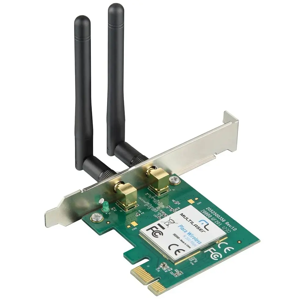 PLACA DE REDE PARA DESKTOP PCI-E WIRELESS 300 MBPS MULTI RE049