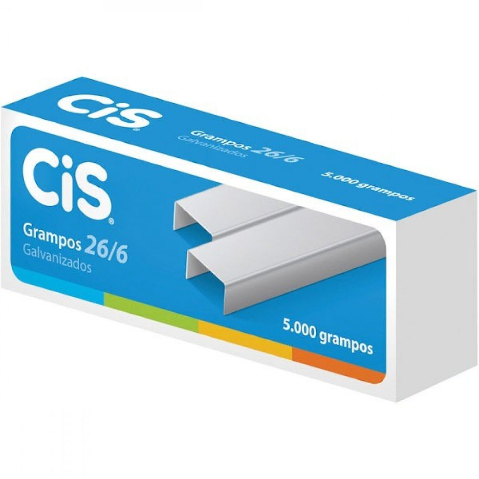 GRAMPOS 26/6 AÇO GALVANIZADO CIS - 5000 UNIDADES