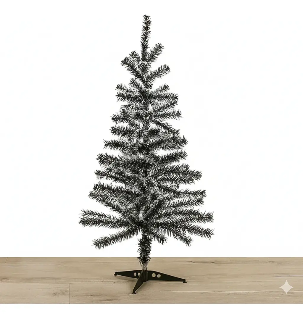 ÁRVORE DE NATAL VERDE MUSGO/BRANCA 1,20M