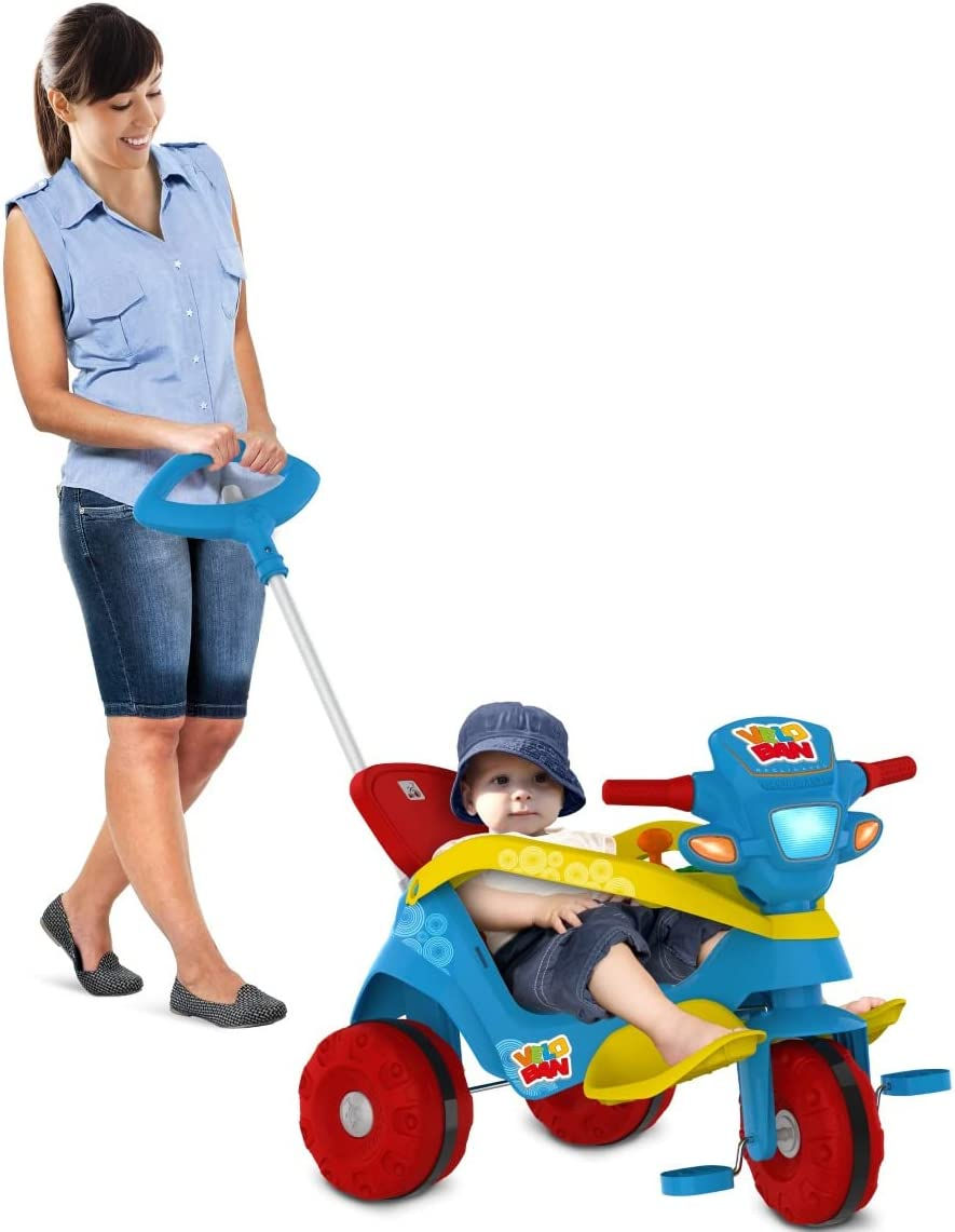 Miniatura: TRICICLO BANDEIRANTES VELOCÍPEDE RECLINÁVEL DE PASSEIO E PEDAL AZUL