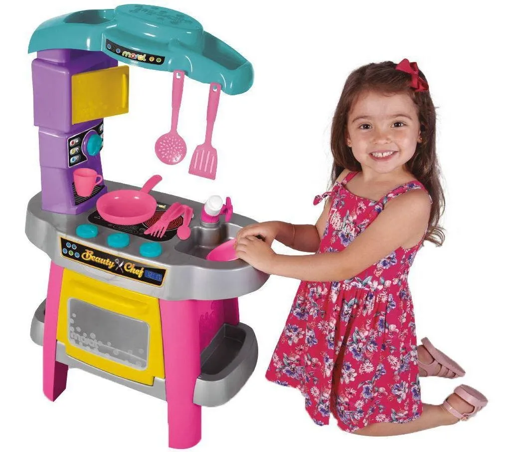 BRINQUEDO COZINHA BEAUTY CHEF MARAL ROSA