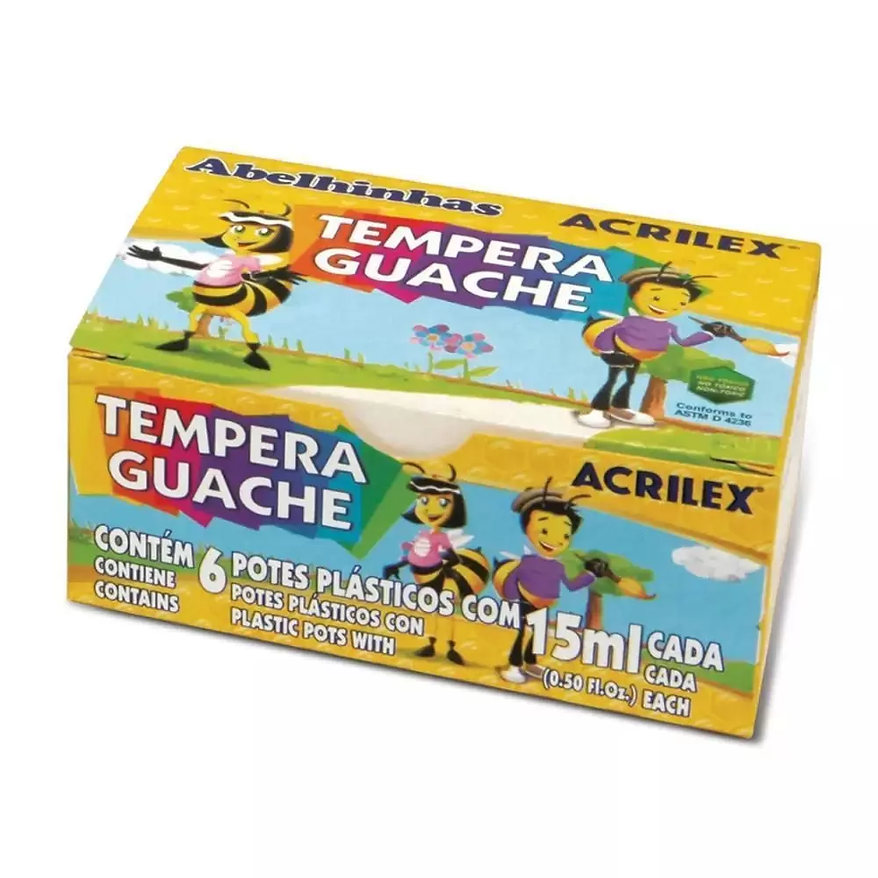 Miniatura: TINTA TEMPERA GUACHE 15ML COM 6 CORES