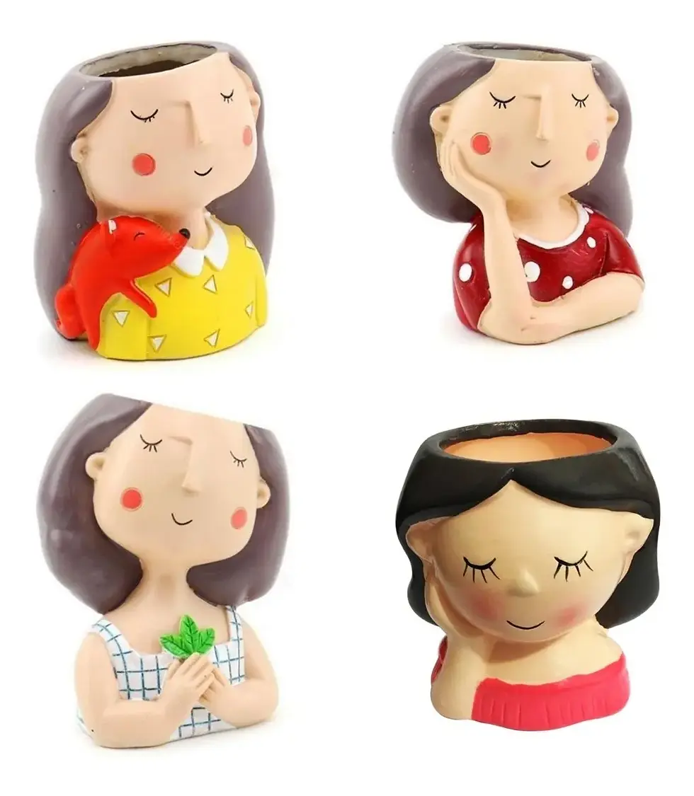 VASO DECORATIVO DE CERÂMICA MENINAS INTERPONTE