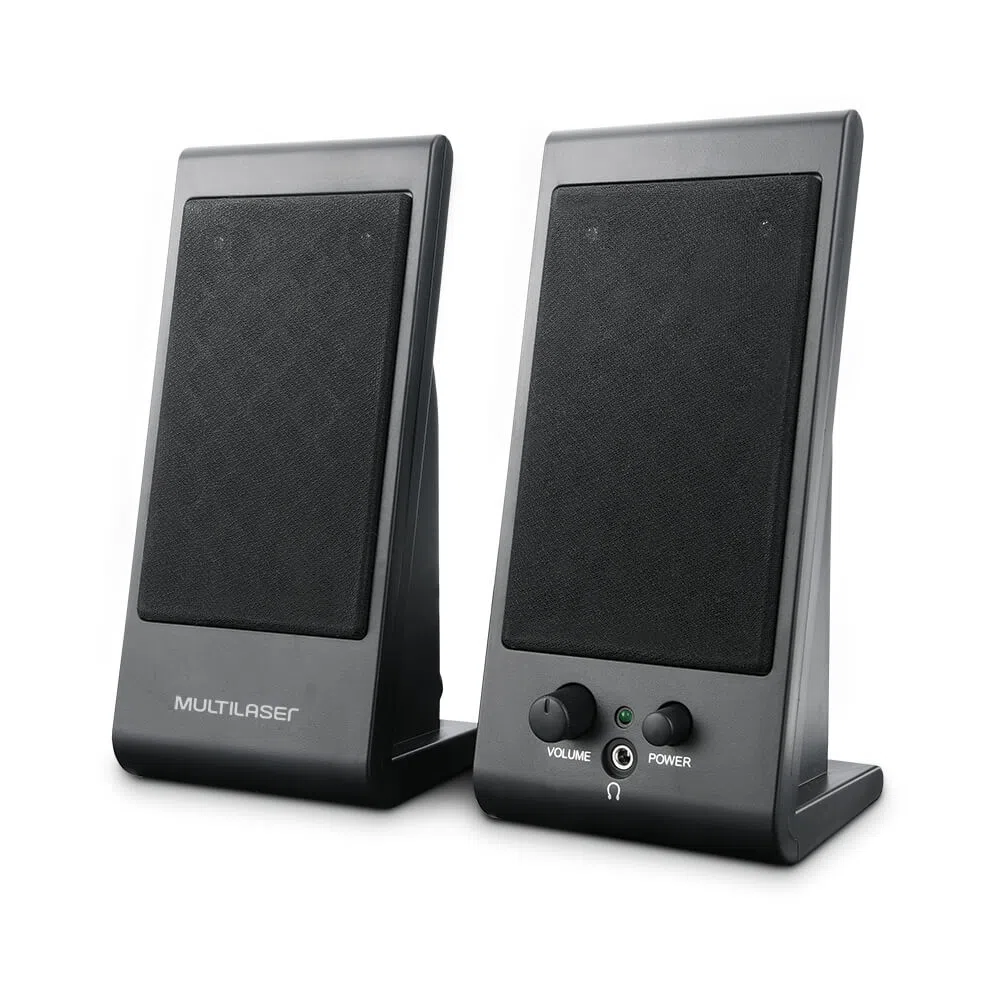 CAIXA DE SOM 2.0 3W RMS SPEAKER FLAT MULTILASER SP009
