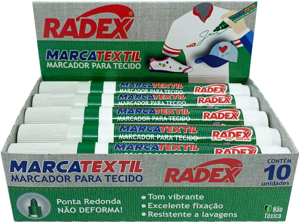 Miniatura: CANETA MARCADOR PARA TECIDO RADEX MARCATEXTIL (CORES VARIADAS)