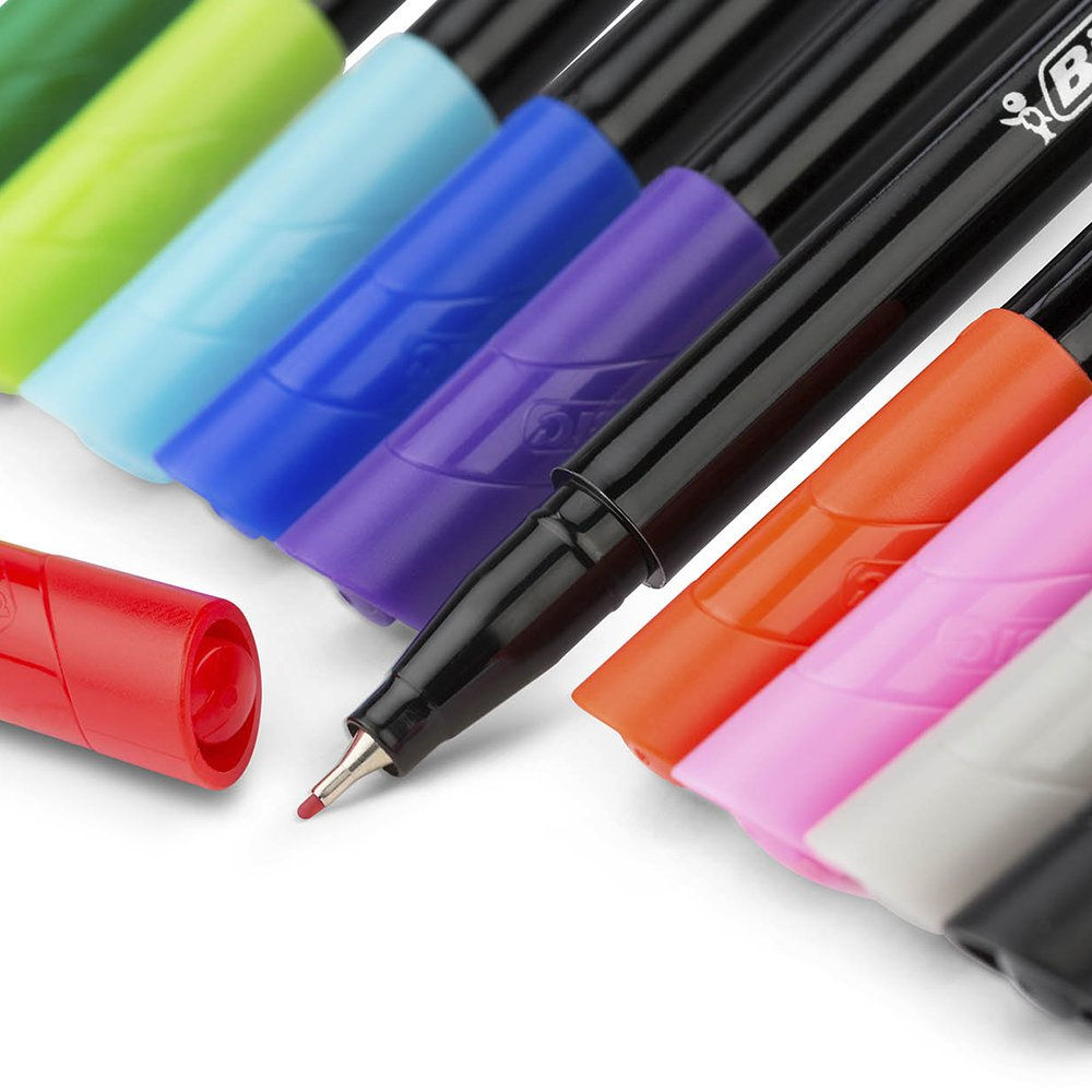 CANETA HIDROGRÁFICA PONTA ULTRA FINA INTENSITY BIC 0.4MM (CORES VARIADAS)