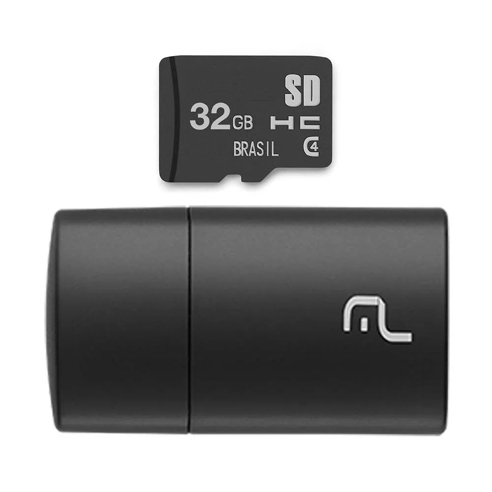 LEITOR USB + CARTÃO DE MEMÓRIA 32GB MULTILASER