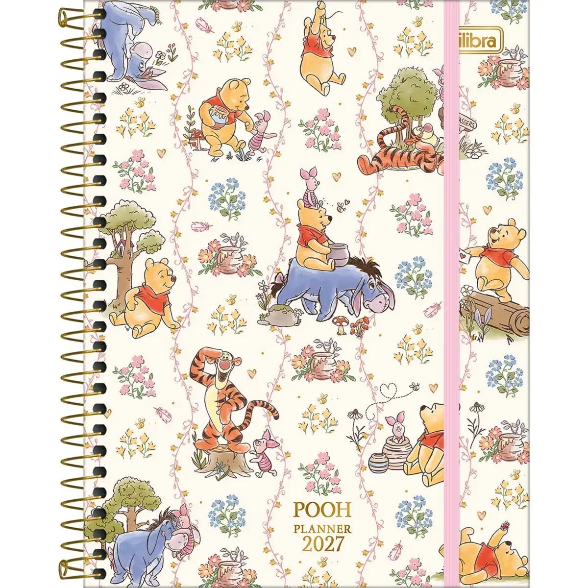 AGENDA ESPIRAL CADERNO URSINHO POOH 2027
