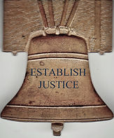 Small Justice Bell with its motto Establ