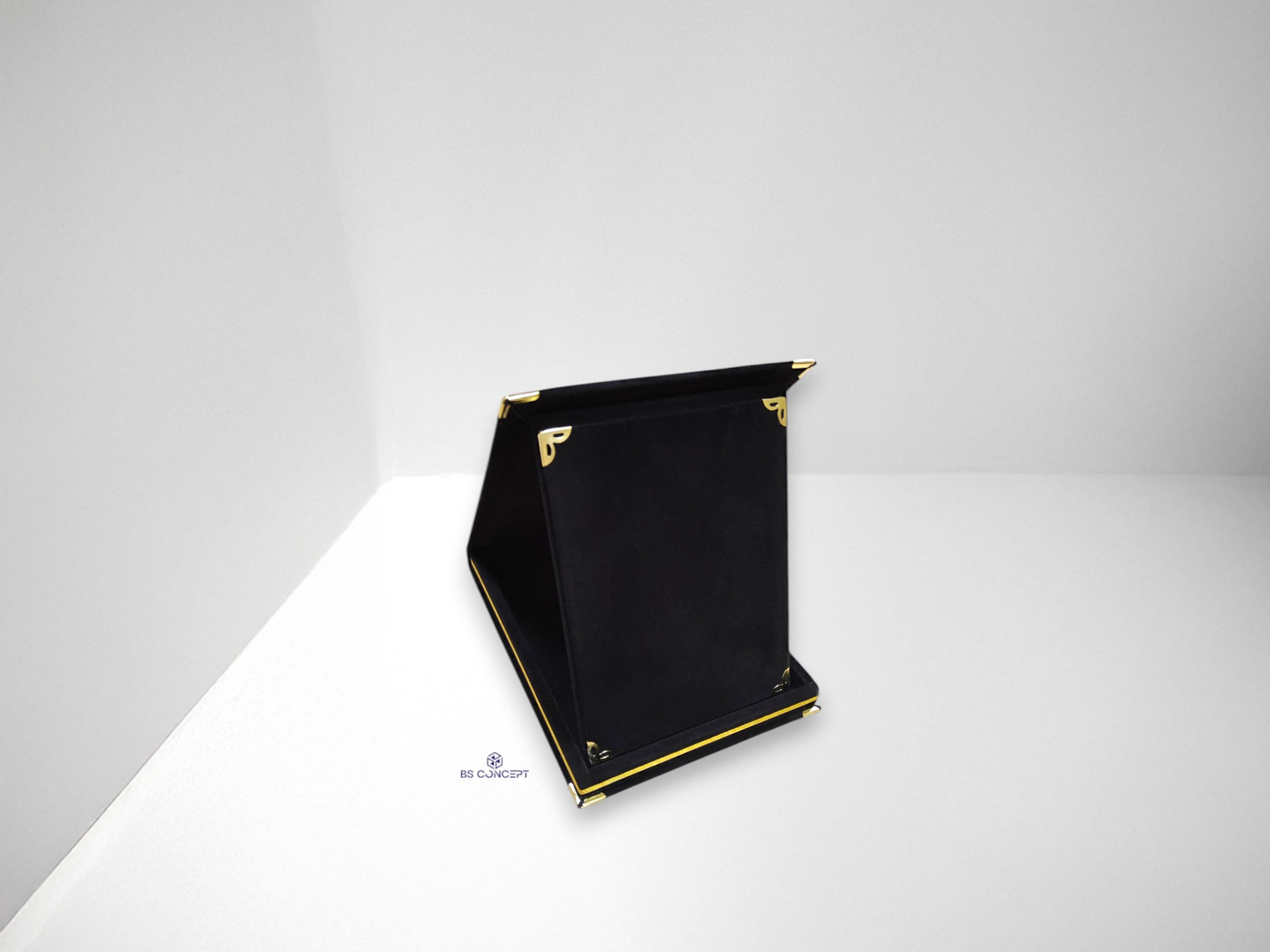 Boş Albüm Plaket Kutu 12x16 Kadife Siyah