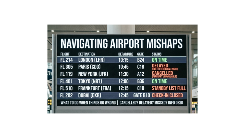 Navigating Airport Mishaps (Listening Practice) (Intermediate)