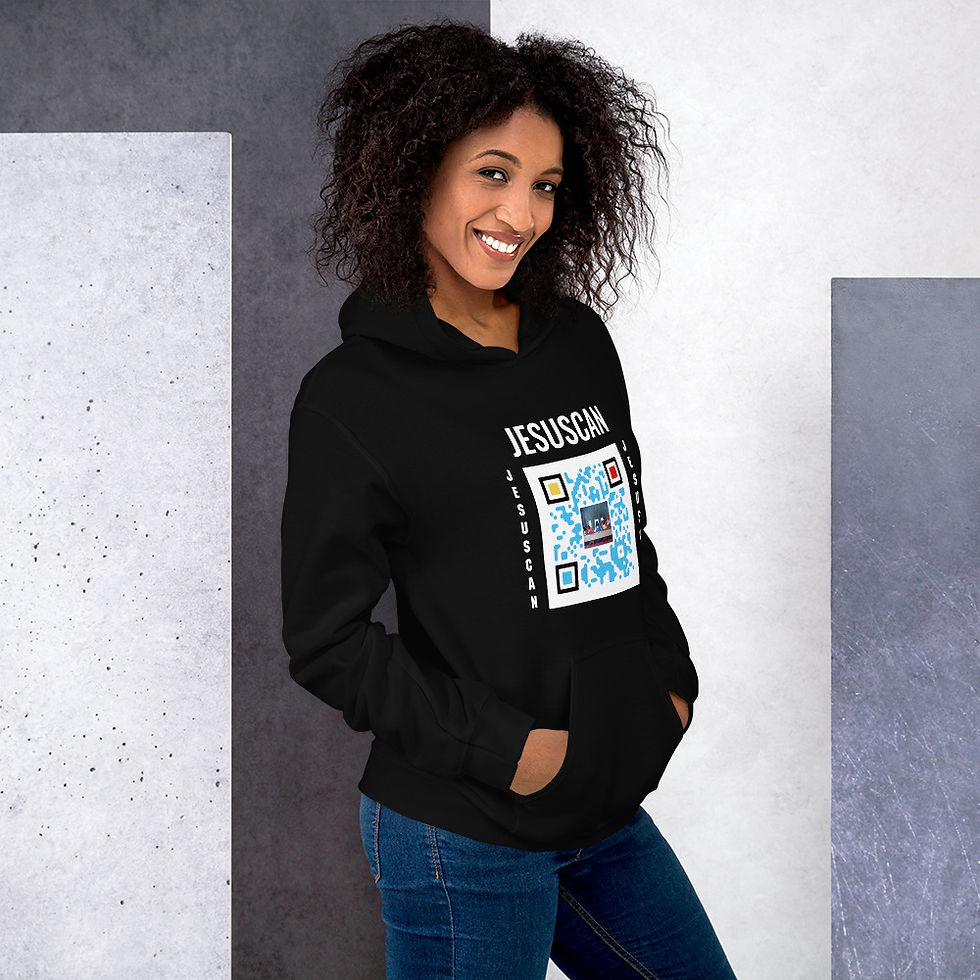 Thumbnail: Unisex Hoodie (Black, Red)