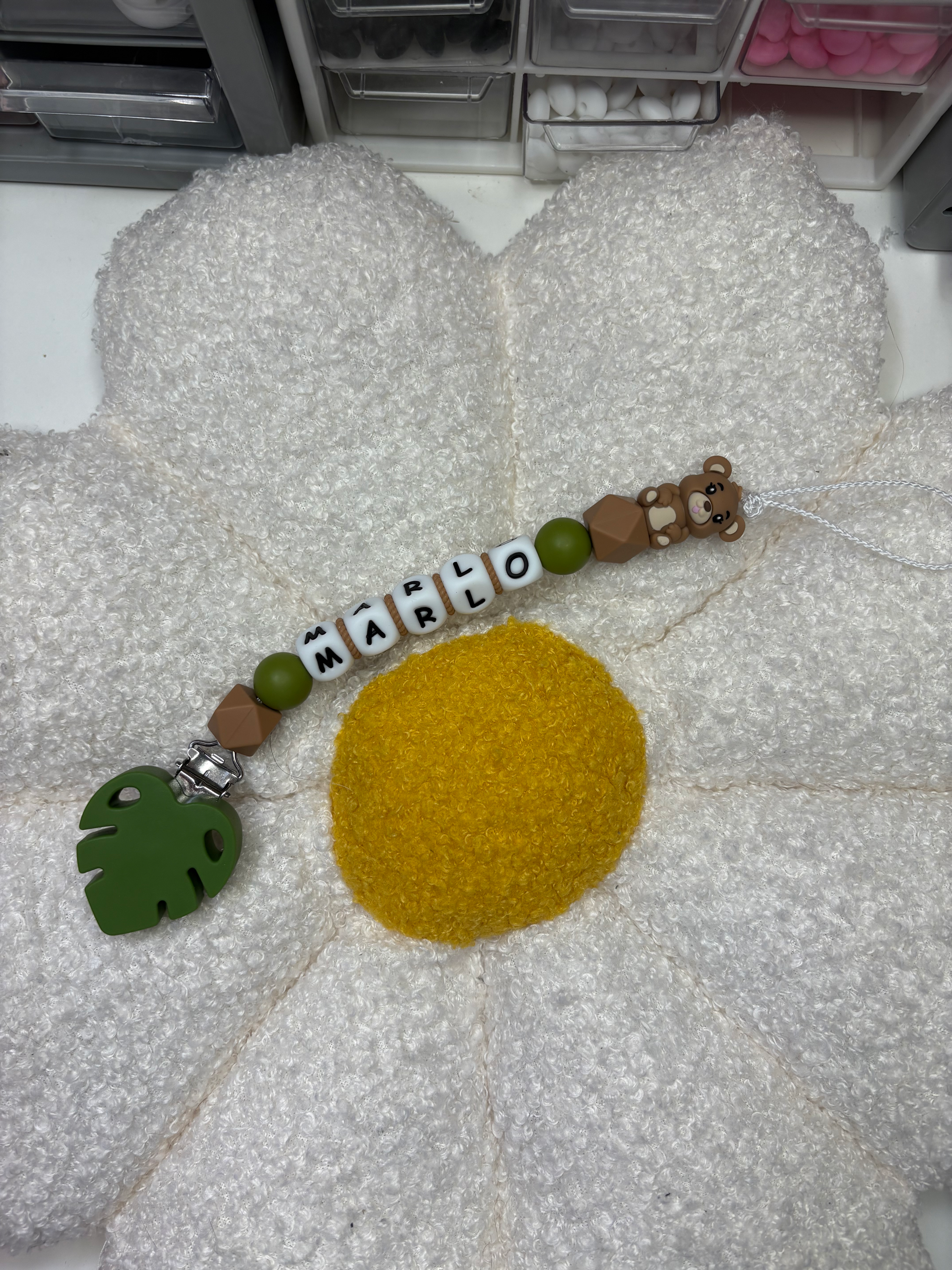 Attache tétine nounours 🧸 