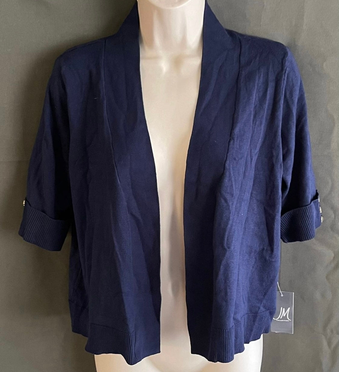 NWT women's top/open cardigan JM collection (S) MSRP $49.50